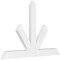 Ekena Millwork Saratoga Architectural Grade PVC Gable Bracket, 48"W x 32"H x 2"D x 4"F, 16/12 Pitch GBP048X32X0204SAR00 - alternate 1